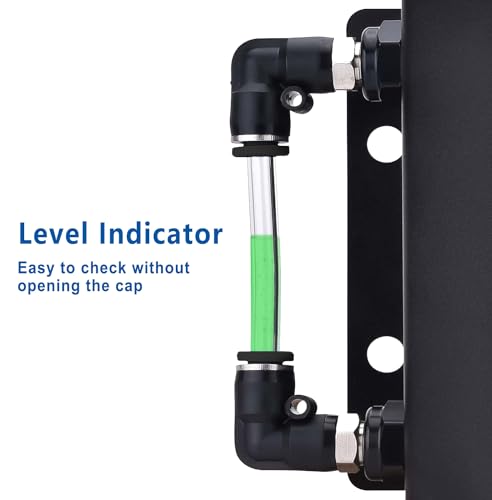 LokoCar Coolant Expansion Reservoir Tank 1L Universal Aluminum Black - color: Black, size: 1 Litre