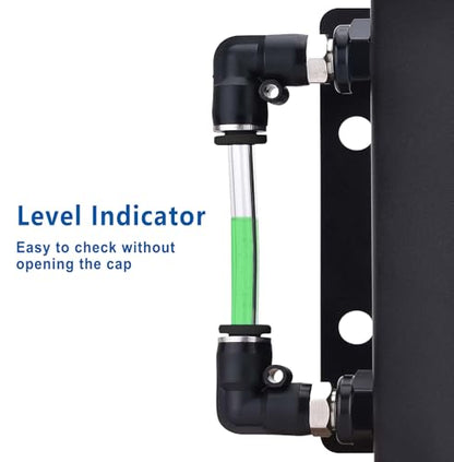 LokoCar Coolant Expansion Reservoir Tank 1L Universal Aluminum Black - color: Black, size: 1 Litre