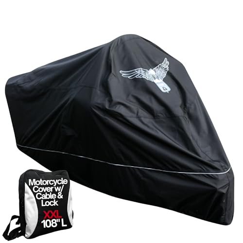 Formosa Covers 600D Heavy Duty Motorcycle Cover w/Cable & Lock XXL Eagle - size: XXL