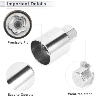 Wheel Lock Lugnut for Jeep Compass #807 Anti-theft Screw Nut 1pc - size: 807