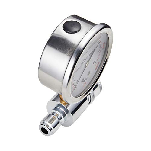 Raincovo Pressure Washer Gauge, 6000 PSI, 3/8 Inch Quick Connect