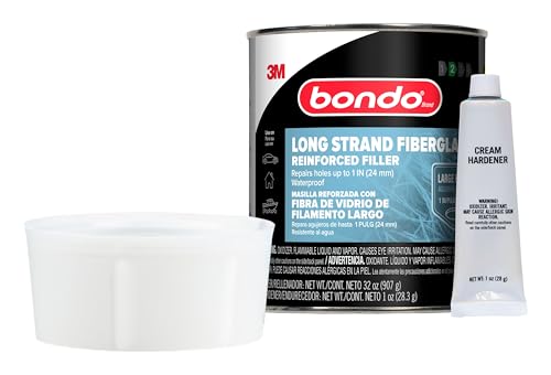 Bondo Bondo-Hair Long Strand Fiberglass Reinforced Filler, 00762, 1 Quart - size: 1 Quart (Pack of 1)
