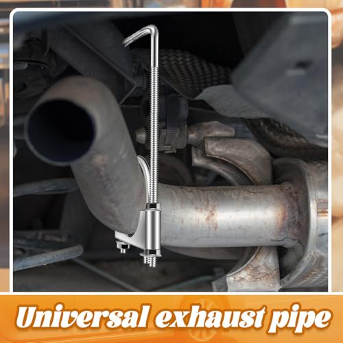 2 Pcs 2.75 Inch Universal Exhaust Clamp with Hanger - size: 2.75 Inch