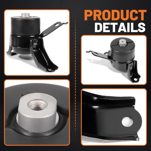 4PCS Engine Motor Mount Kit & Transmission Mount for Scion xD 2008-2014 1.8L L4 Engine Replacement A42071 A62087 A62044 A42077; Replace 12305-37090 12364-37010 12372-21150 12363-21060
