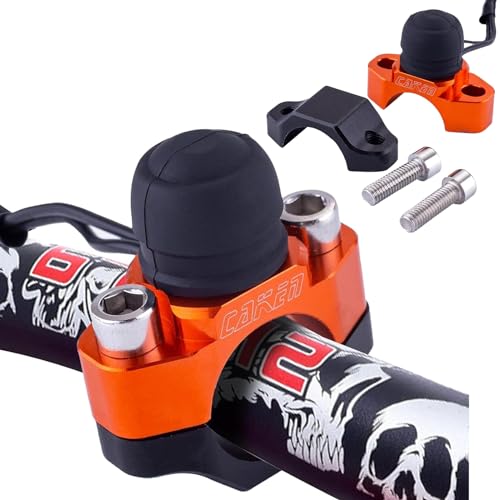 Motorcycle ATV Water Proof Engine Start Stop Kill Switch Button - color: Orange