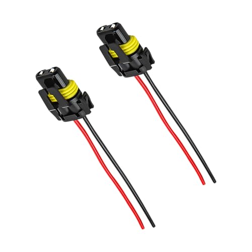 Wevdn 2 PCS 9005 HB3 9006 HB4 9012 Bulb Socket, Headlight Connector Female Adapter Wiring Harness Socket, Automotive Headlights Fog Lights Socket Wire Replacement, Car Accessories - color: 9005 9006, 2PCS