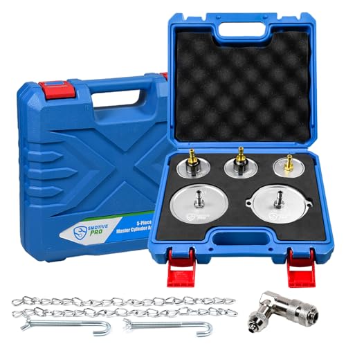 SMOTIVEPRO 5-Piece Master Cylinder Adapter Set, Aluminum Alloy - size: 5pcs Master Cylinder Adapter Set