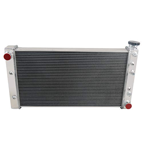 4 Row Aluminum Radiator Compatible with 1982-1994 Chevy S10 /GMC S15 Jimmy SBC350 Swap V8 1983 1984 1985 1986 1987 1988 1989 1990 1991 1992 1993 Radiators