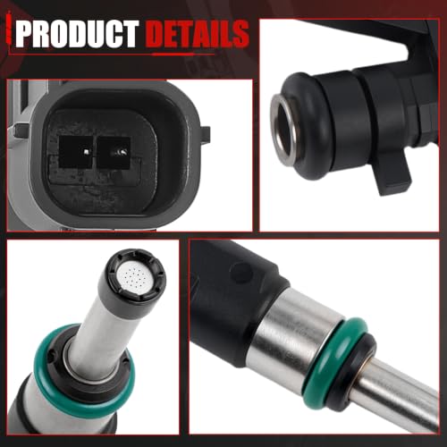 16600-1KT0A Fuel Injector Set of 4 Compatible with 2012-2019 Versa 1.6L