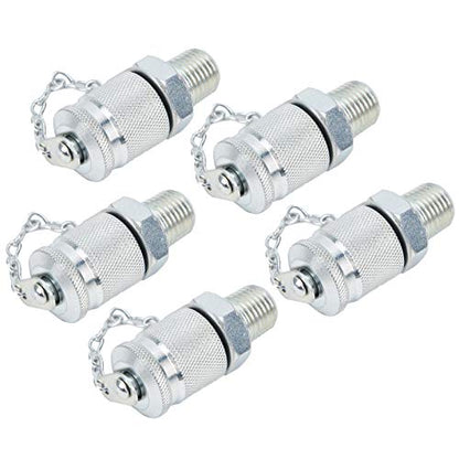 Hydraulic Test Coupling Adapter Kit High Pressure with Sealing Thread for Hose Fitting Oil Measuring Tool(NPT1/4) - size: NPT1/4