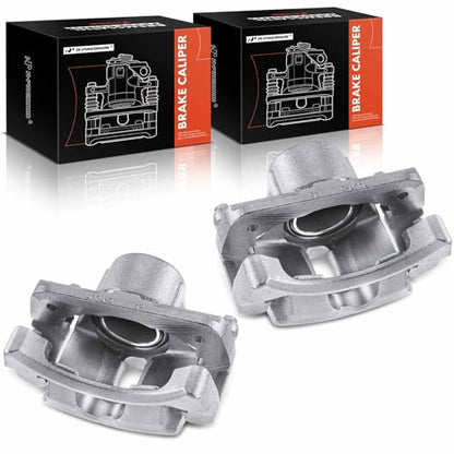 A-Premium Front Disc Brake Caliper with Bracket - style: Front Driver and Passenger Side