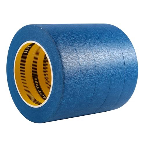 LLPT Painters Tape Masking Tape 5 Pack 1" x 55 Yards Each, Blue - color: Blue, size: 1" x 55 Yards