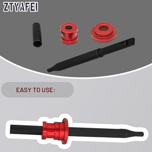 Oil Pump Primer Tool for GM Chevy V6 V8 Engines, Compatible with SBC 350 327 305 307 283 & BBC 454 Small and Big Block, Works with 3/8" or 1/2" Chuck Hand Drill, - color: Red