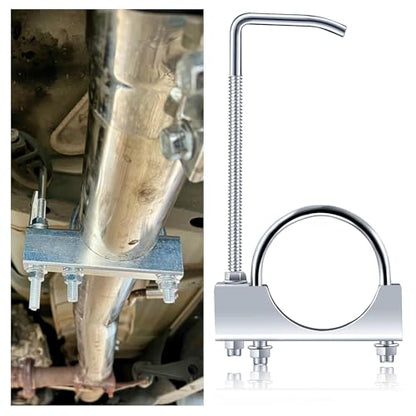 2.25 inch Exhaust Clamp with Hanger,Heavy Duty Exhaust Hanger with Clamp for 2-1/4" Exhaust Pipe,Universal Muffler Hanger Automotive Tools for Most Car Truck EExhaust Systems (2.25 inch) - color: 2.25 Inch