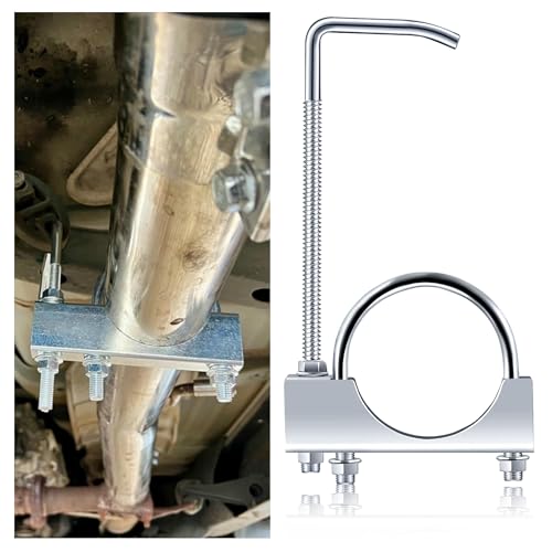 2.25 inch Exhaust Clamp with Hanger,Heavy Duty Exhaust Hanger with Clamp for 2-1/4" Exhaust Pipe,Universal Muffler Hanger Automotive Tools for Most Car Truck EExhaust Systems (2.25 inch) - color: 2.25 Inch