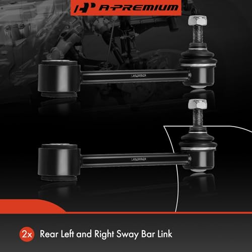A-Premium Rear Sway Bar Link Stabilizer Bar Link, Compatible with Chevrolet