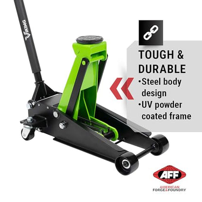AFF Viking 3.5 Ton Floor Jack - Lightning Lift Hydraulic Car Jack - Heavy Duty - style: Standard Profile