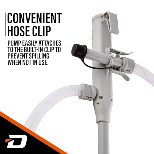 DEWAY Fuel Transfer Pump, Auto Stop, Gas Can Pump, 51" Hose, 4 AA, 3.2 GPM - style: Auto-Stop