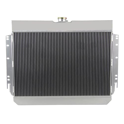 3 Row Radiator Shroud Fan For Chevy Impala Bel Air Chevelle El Camino 1963-1968 3 Rows Radiators Fans Aluminum Radiator with Fan - size: 3 Row Radiator+Shroud Fan