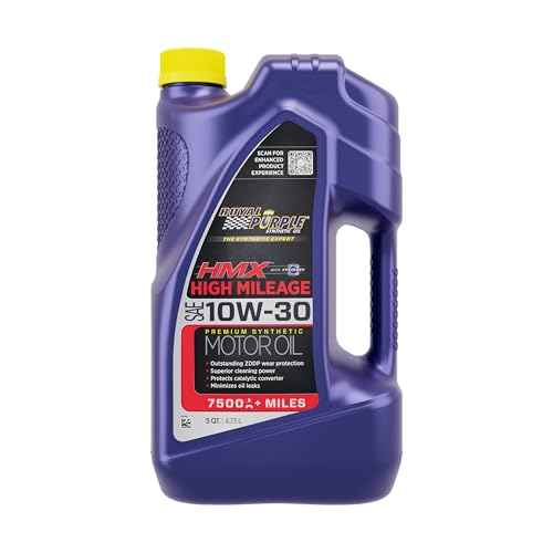 Royal Purple 11750 HMX SAE 10W-30 High-Mileage Synthetic Motor Oil - 5 qt., Model:ROY11750 - size: 5 Quart