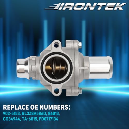 IRONTEK 902-5153 Thermostat Housing Assembly 2011-2025 for Ford F-150 - size: 902-5153