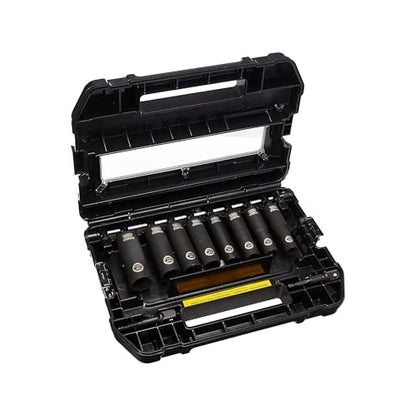 DeWalt Impact Socket Set 1/2 Drive, 10 Piece 1/4" to 1/2" Impact Socket Adapter Set (DW22812)