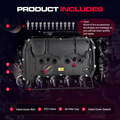 N18 Engine Valve Cover Fit for 2011-2016 Mini Cooper S 1.6L