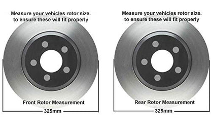 Detroit Axle - Brake Kit for Chevy Trailblazer EXT SSR Buick Rainier - size: 8PR2300017/kit
