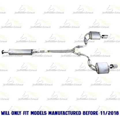 Exhaust Resonator and Muffler for Nissan Maxima 2009-2014 2016-2019 3.5L