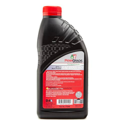 Penn Grade 1, 77296, Classic Multi-Purpose GL-4 Gear Oil SAE 80W-90, 1 Quart (2 Pack)