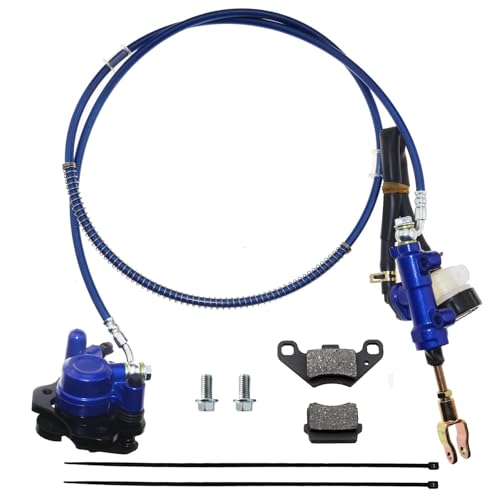 PRO BAT 110cc Go Kart Hydraulic Brake Caliper Master Cylinder Assembly Kit - color: Blue