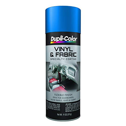 Dupli-Color (HVP102-6 PK Blue Vinyl and Fabric Coating - 11 oz. Aerosol, (Case of 6) - color: Blue, size: 11 Ounce (Pack of 6)