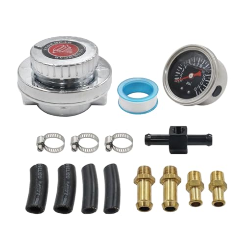 1-5 PSI Adjustable Fuel Pressure Regulator Kit for Carburetor Engines
