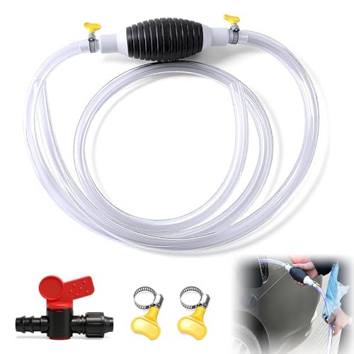 Multifunctional Liquid Siphon Pump, Large Diameter Manual Extractor for Gasoline,Home Use - with 3.2/4.9/6.5/9.8ft Hose (1PCS) - color: 1PCS