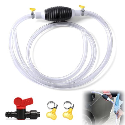 Multifunctional Liquid Siphon Pump, Large Diameter Manual Extractor for Gasoline,Home Use - with 3.2/4.9/6.5/9.8ft Hose (1PCS) - color: 1PCS
