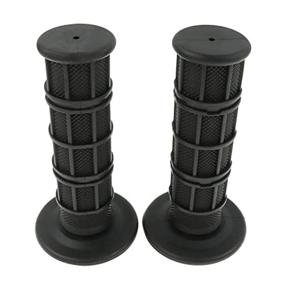 FLYPIG Universal 22mm 7/8" Motorcycle Handlebar Grips Bike Grips Non Slip Rubber Hand Grips for Honda Yamaha Suzuki Kawasaki KLX CRF YZF XR Polaris Arctic Cat Off Road Dirt Bike Handle Grips - color: black