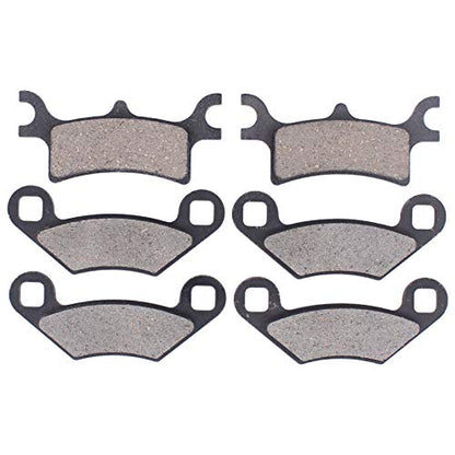 MOTOKU Front and Rear Brake Pads for Polaris Magnum 330 Scrambler 500