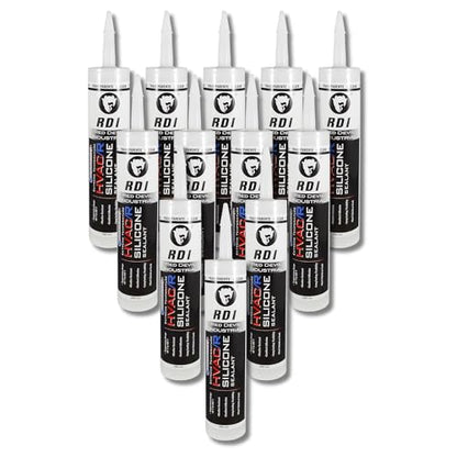 Red Devil 0897 Extreme Temperature HVAC/R Silicone Sealant, 280 ml, Clear, 12 Pack, Made in USA - color: Clear, size: 12 Pack