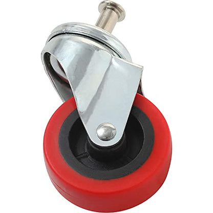 12 Pck Heavy-Duty 2.5" Swivel Caster Wheel Creeper Service Cart Stool Post Mount - size: 12 pcs