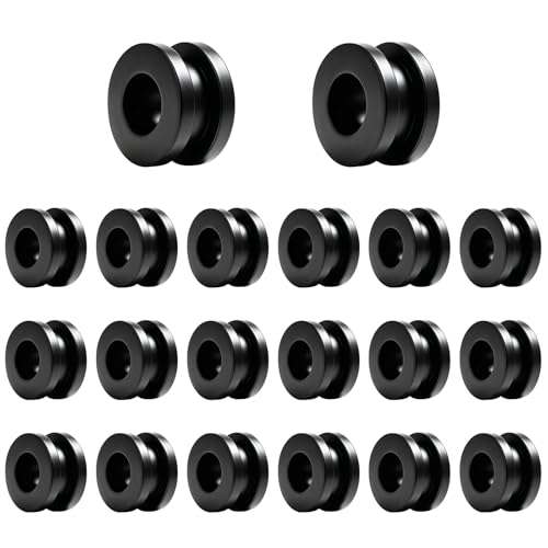 20 PCS Motorcycle M6 Grommets Kit, Rubber Bushing Grommets Pressure Relief Cushion for Fairings Cowling, Shockproof Buffer Washer Grommet Replacement for Motorbike Body Repair - color: 20 PCS