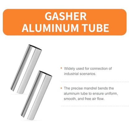 GASHER 2Pcs Straight Aluminum Alloy Tube Intercooler Pipe Air Intake Tube 2.75"OD Length 12"(300MM) - color: straight, size: 2.75"OD (2 PCS) 12"