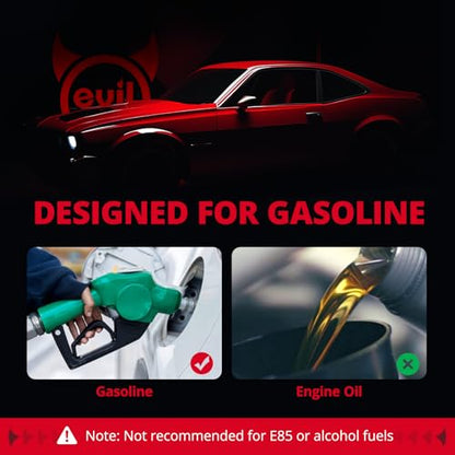 EVIL ENERGY Fuel Filter 10 Micron Inline 300LPH Fuel Pump and Adjustable Fuel Pressure Regulator (20-120PSI) Kit, EFI Fuel System Kit with 6AN 10AN ORB Fitting, Universal