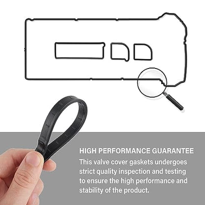 Car Engine Valve Cover Gasket Set,Valve Cover Gasket Kit Set Compatible with Lincoln Mercury Mazda Ford Escape Ranger,Replacement OEM# VS50639R1,LF02-10-230 Seal Engine Cover