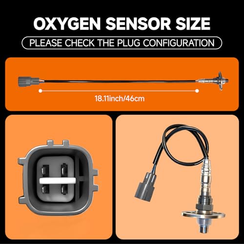 Upstream & Downstream O2 Sensor Set|Direct Replacement for OE #234-4162 * 2|Oxygen Sensor Compatible with Toyota 4Runner&Tundra&Tacoma&T100 2.7L L4 & 3.4L V6 1995-2000 WITH GLOVES - size: 2-Pack 234-4162