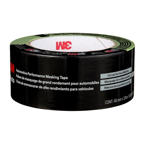 3M Automotive Performance Masking Tape, 03435, 48 mm x 32 m, 1 Roll - size: 48 mm x 32 m