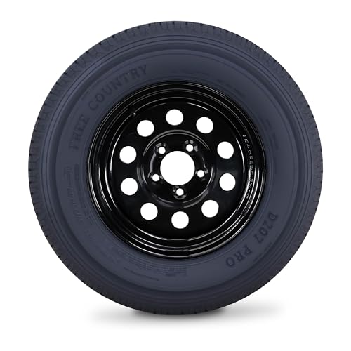 Free Country Trailer Tire Wheel ST175/80R13 8-Ply D 97N 5X4.5 Black Mod Rim - size: ST175/80R13 /8PR