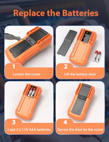 Digital Multimeter,Multimeter Tester, High Sensitivity Voltmeter Ammeter Ohmmeter NCV Circuit Checker Measures AC/DC Voltage,AC/DC Current, Resistance, Diodes, Continuity, Transistor