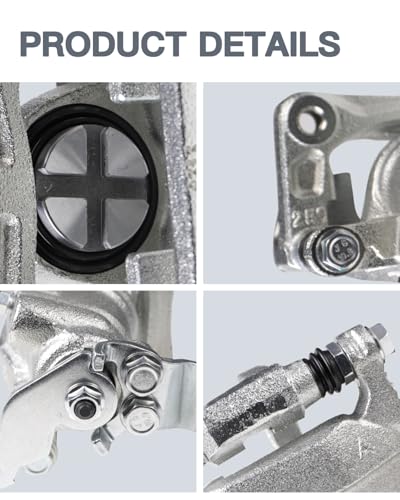 Rear Disc Brake Caliper Left & Right, Assembly with Bracket, Compatible with Honda Accord 2013 2014 2015 2016 2017, Replaces 19-B7097, 19-B7096, 2PC - size: 19B7097-L&R