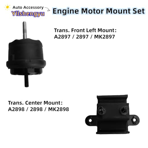 Engine Motor Transmission Mount Kit for Buick Lesabre - size: Buick LeSabre/Park Avenue 3.8L 2000-2005