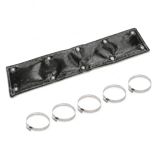 Exhaust Heat Shield 6" x 24", Carbon Pipe Shield for Motorcycle, Components, Hoses, Lines, and Electrical Wiring, Two-Layer Exhaust Wrap Pipe Heat Shield Protection up to 1800°F - size: 6'' x 24''